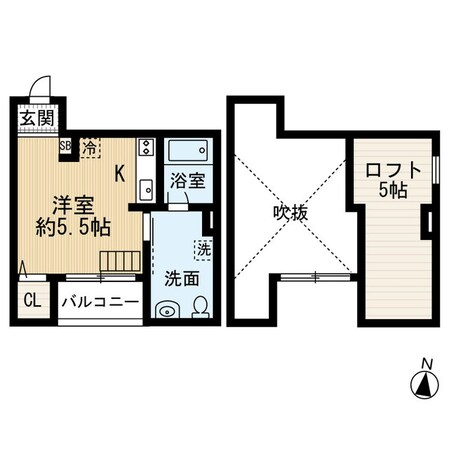 長瀬駅 徒歩3分 2階の物件間取画像